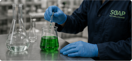 Tecnico SOAP al lavoro in laboratorio